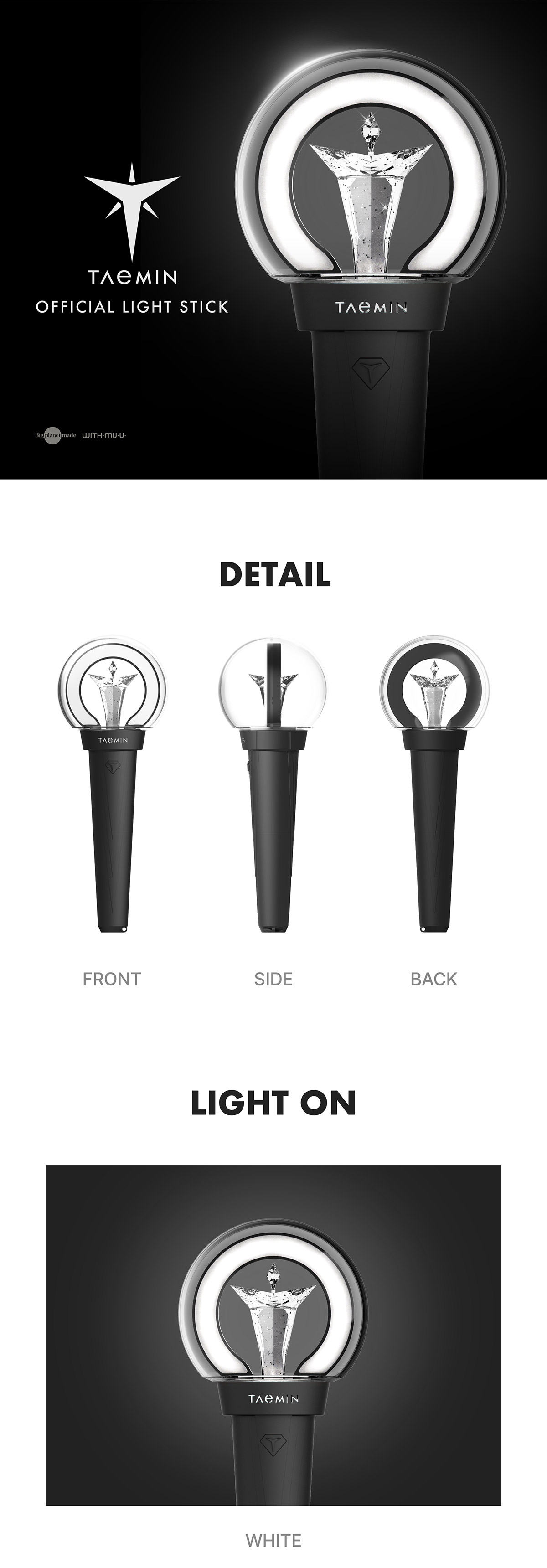 TAEMIN -OFFICIAL LIGHT STICK / 2024 WORLD TOUR [Ephemeral